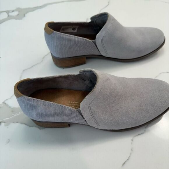 TOMS suede gray  booties - Picture 2 of 8